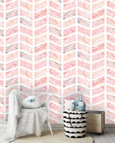 Geometric Pink Wallpaper